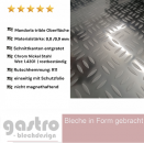 Edelstahl Riffelblech Tränenblech Mandorla trible